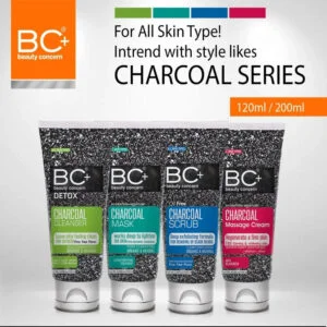 BC+ Beauty Concern Charcoal Facial Kit (200 ml) Pack of 4