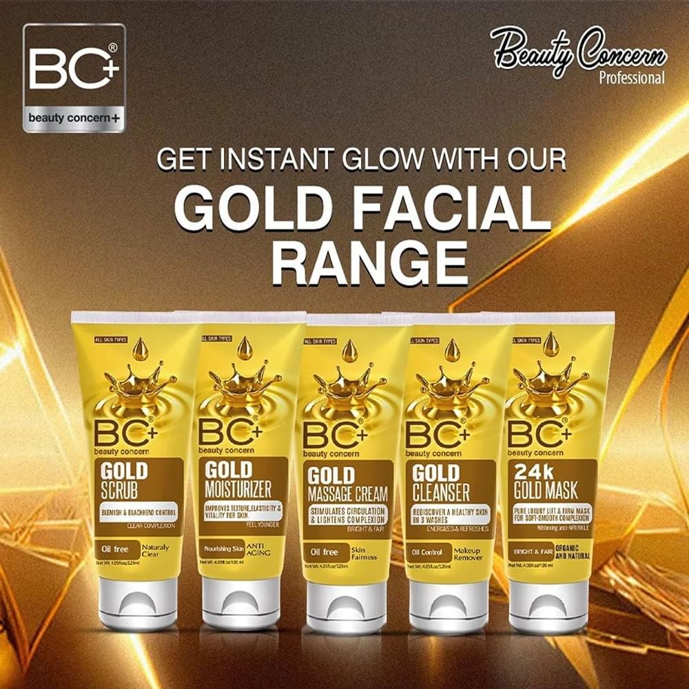 BC+ Beauty Concern Gold Facial Kit (120 ml) Pack of 5